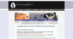Desktop Screenshot of egyptiandreamretreat.com.au